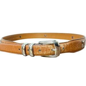 Johnston and Murphy leather belt men’s size 34 leather brown
